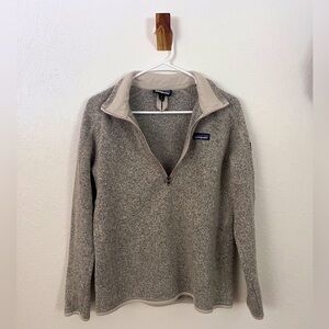 Patagonia Women's Better Sweater 1/4-Zip Fleece - Oatmeal